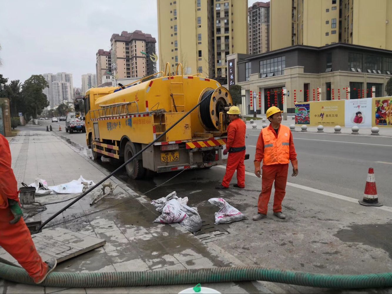 调楼镇排污管道清淤-管道清洗